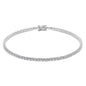 ELLIE - Tennis Bracelet, Silver, 2mm Round Cubic Zirconia