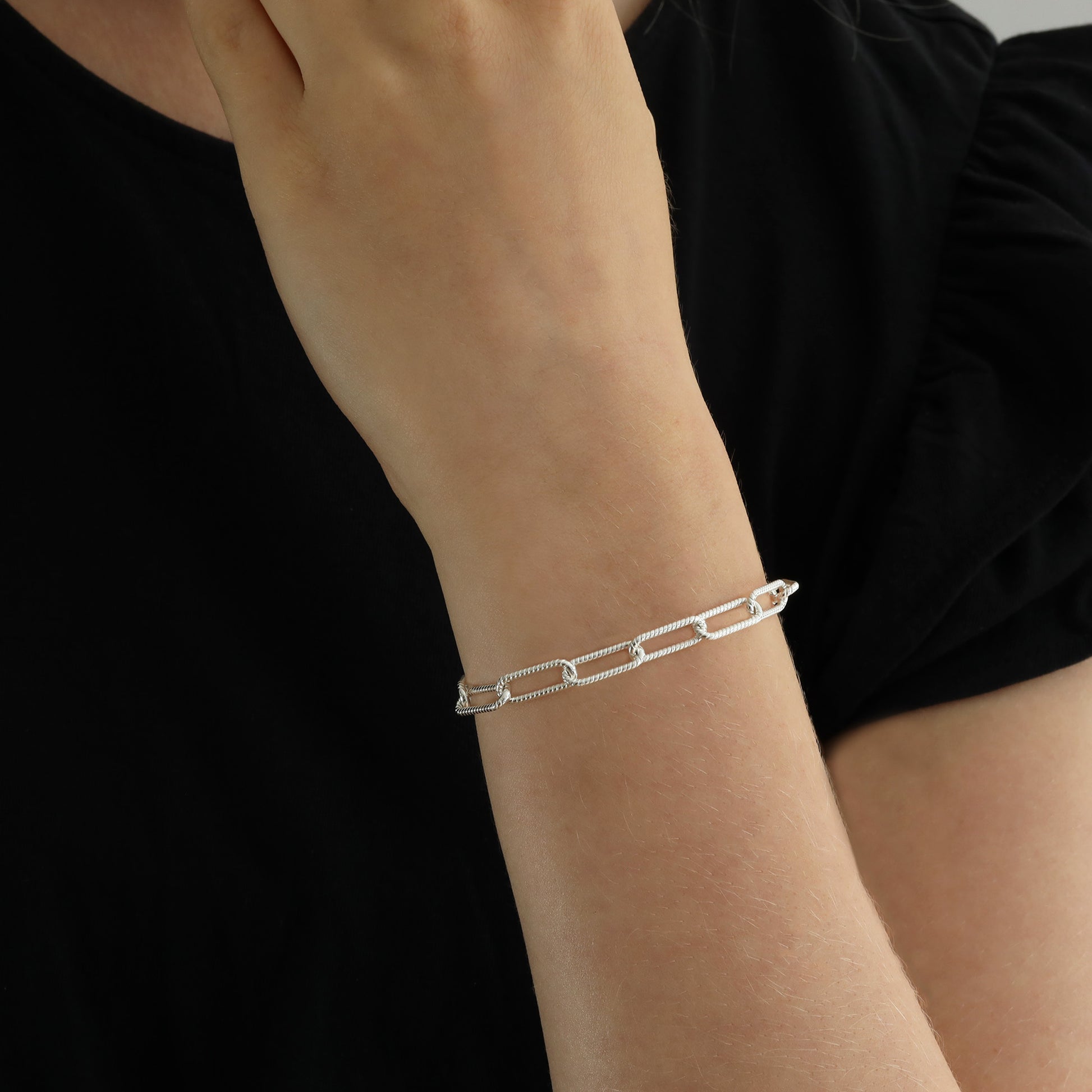 Sterling Silver Paperclip Bracelet | Hatton Jewellery